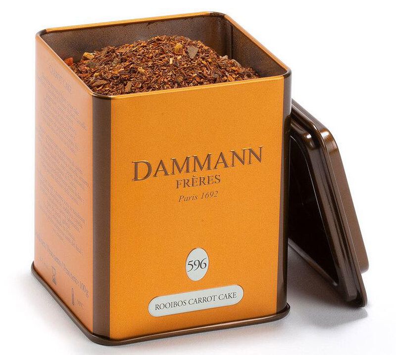 Dammann Fr&egrave;res Rooibos Carrot Cake - 100g tin image number 1