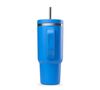 Gourde isotherme avec paille Travel cup bleu azur - 90 cl - QWETCH image number 2