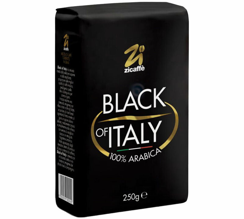 Zicaff&egrave; Coffee Beans Black of Italy 100% Arabica - 250g image number 1
