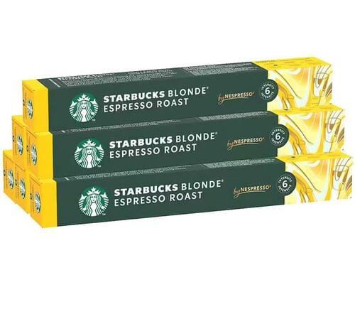 60 Nespresso* Original Compatible Capsules Blonde Espresso Roast &ndash; STARBUCKS