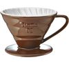 Tiamo V02 4-cup coffee dripper in brown image number 0