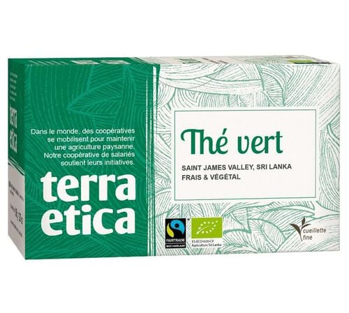 Terra Etica Organic Green Tea - 20 Tea Bags