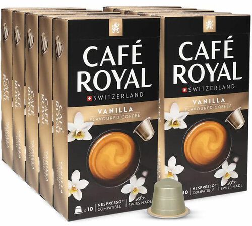 100 capsules compatibles Nespresso* Original Vanille - CAF&Eacute; ROYAL