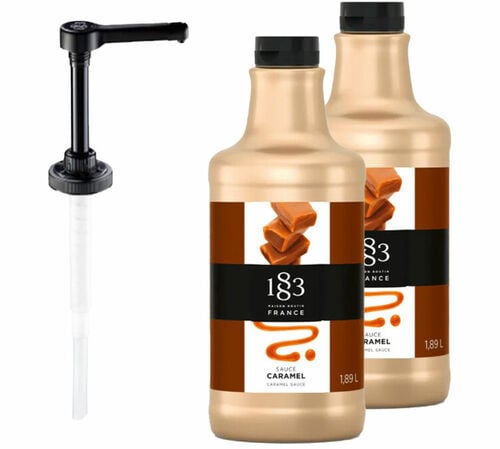 Sauce 1883 Routin Caramel - 2 x 1,89 L + Pompe doseuse