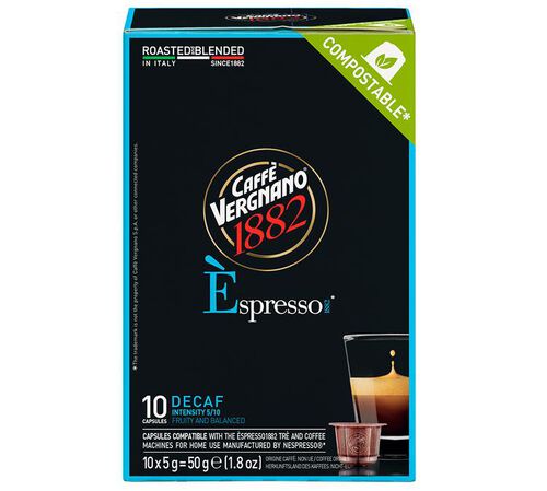 10 Nespresso* Original Compatible Capsules Espresso Deca &ndash; CAFFE VERGNANO