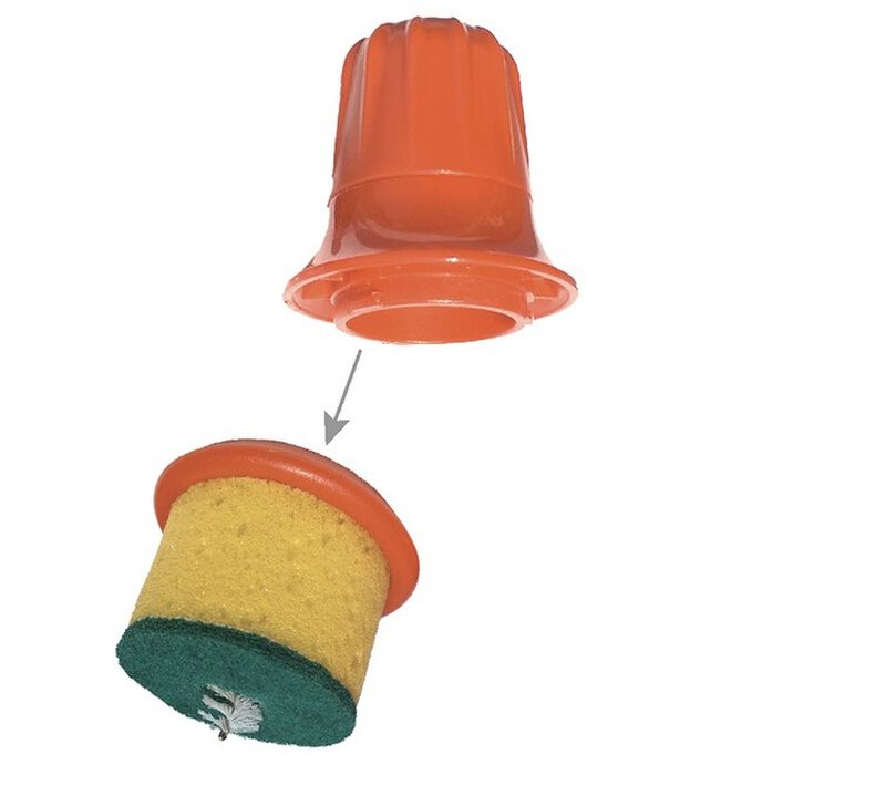 Scrubbing tool and handle for espresso machines - Urnex image number 0