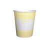 50 Gobelets carton PLA compostables Lemon Chevron 15cl image number 0