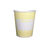 50 Gobelets carton PLA compostables Lemon Chevron 15cl image