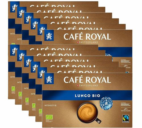 600 capsules Nespresso* Pro Espresso Lungo Bio - Fairtrade - CAFE ROYAL