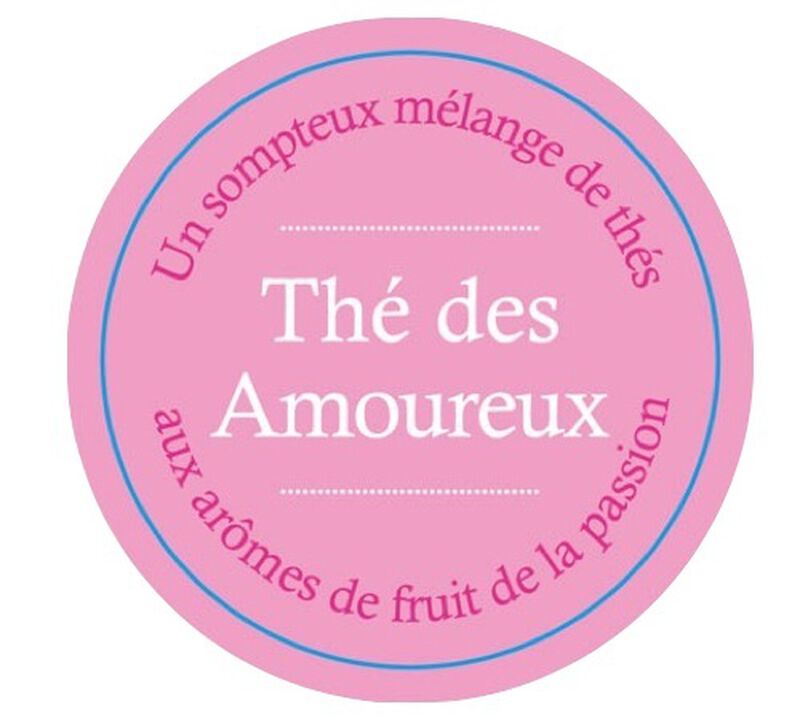 Comptoir Fran&ccedil;ais du Th&eacute; 'Th&eacute; des amoureux' fruity tea - 100g loose leaf tea image number 1