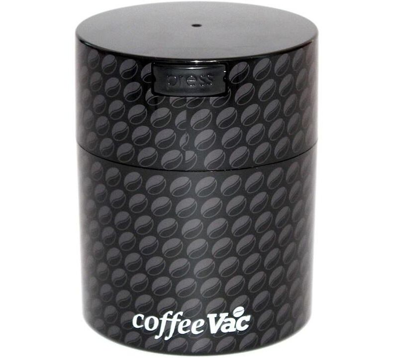 Coffeevac Ultimate Vacuum Sealed Coffee Container Black with Logo - 250gr/0.8L image number 0