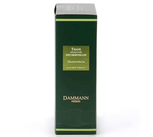 Tisane des Merveilles herbal tea - 24 Cristal&reg; sachets - Dammann Fr&egrave;res