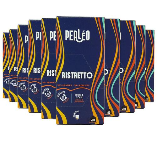 Perl&eacute;o Nespresso* Original Compatible Ristretto Capsules x 100
