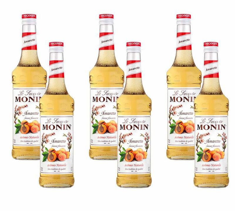 Lot de 6 Sirops Amaretto 6 x 70cl - MONIN image number 0