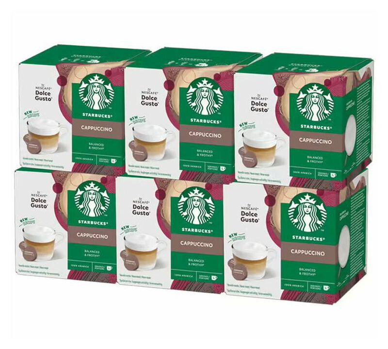 72 Nescaf&eacute;* Dolce Gusto* Compatible Pods Cappuccino &ndash; STARBUCKS image number 0