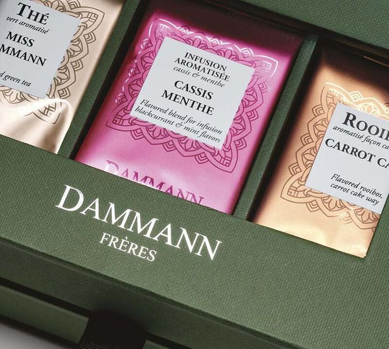 Coffret Parfums - Assortiment th&eacute;s et infusions - 42 sachets - DAMMANN FR&Egrave;RES image number 1