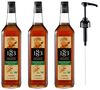 Lot de 3 sirops 1L Caramel Bio - Bouteille Verre + Pompe doseuse - 1883 ROUTIN image number 0