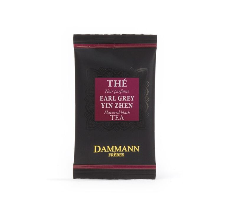 Yin Zhen Earl Grey tea - 24 Cristal&reg; sachets - Dammann Fr&egrave;res image number 2