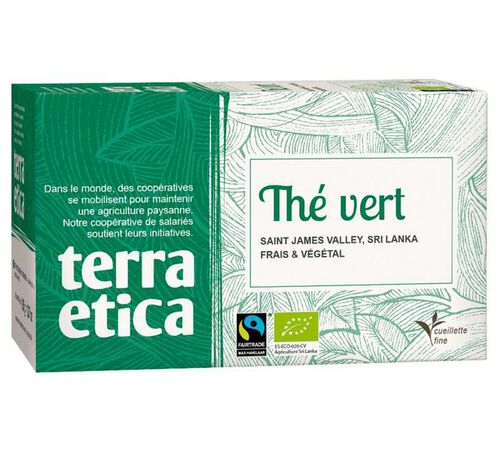 Terra Etica Organic Green Tea - 20 Tea Bags