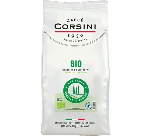 Corsini Organic Coffee Beans - Rainforest Alliance - 500g