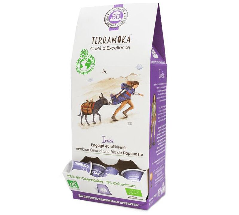 15 Nespresso* Original Compatible Capsules Ines Organic &ndash; TERRAMOKA image number 1