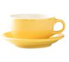 3 tasses Latte Bowl et sous-tasses Jaune 25 cl - ORIGAMI image number 1