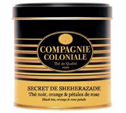 Luxury Secret de Sh&eacute;h&eacute;razade flavoured Black Tea - 130g loose leaf tea in tin - Compagnie Coloniale