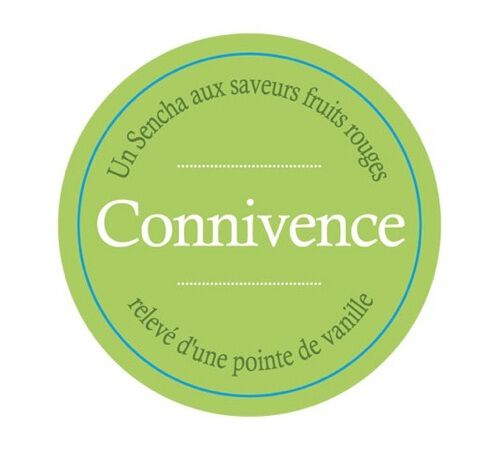 Connivence fruity Green Tea - 20 chiffon tea bags - Comptoir Fran&ccedil;ais du Th&eacute; image number 2