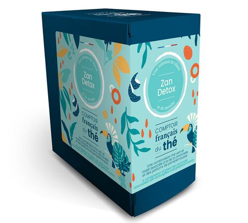 Zen Detox Green Tea - 20 chiffon tea bags - Comptoir Fran&ccedil;ais du Th&eacute;