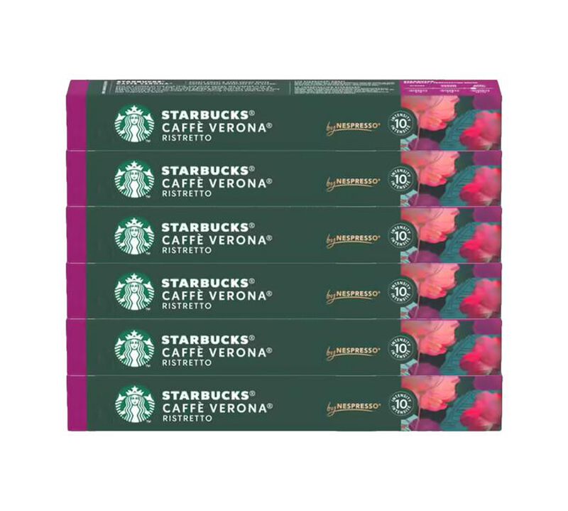 60 Nespresso* Original Compatible Capsules Verona &ndash; STARBUCKS image number 0