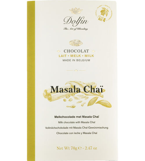 Dolfin Milk Chocolate with Masala Chai - 70g
