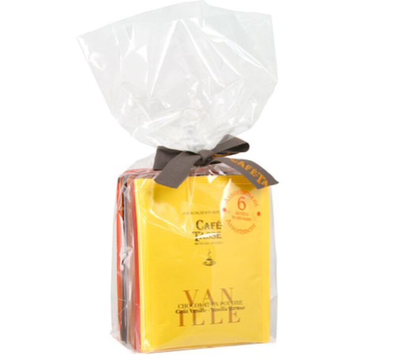Caf&eacute;-Tasse Flavoured Hot Chocolate Powder Selection - 12 x 20g image number 1
