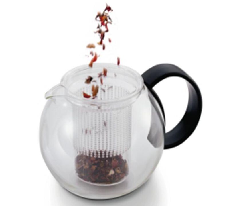 1L Black Assam tea press with acrylic filter, handle and lid. - Bodum image number 1
