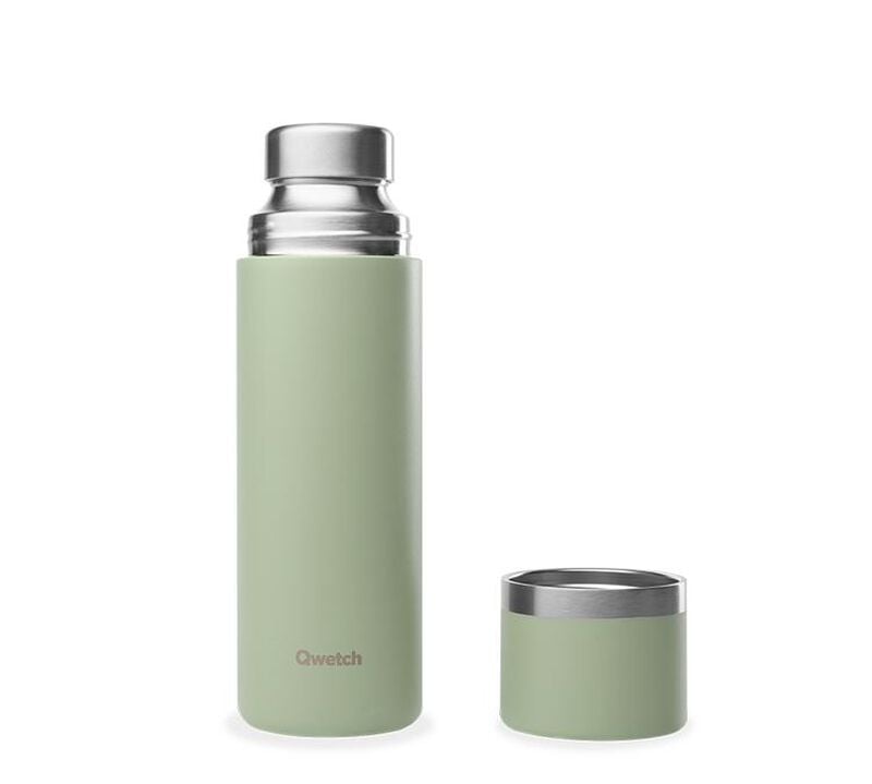 Gourde isotherme thermo matt vert tilleul - 75 cl - QWETCH image number 0