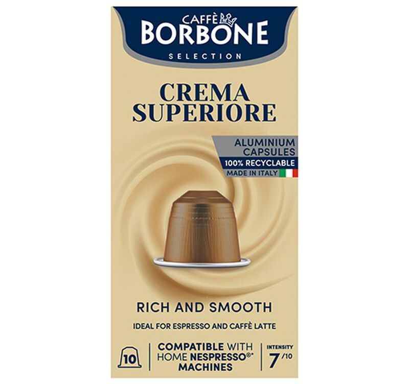 10 Nespresso* Original Compatible Capsules Crema Superior &ndash; CAFFE BORBONE image number 4