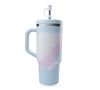 Qwetch Insulated Travel Bottle with Straw - Aura Pastel Blue - 90 cl image number 1