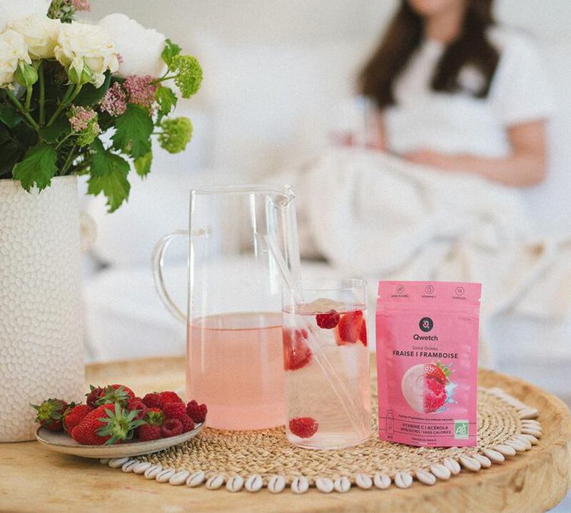 Solid drinks fraise et framboise bio - 12 pastilles - QWETCH image number 3