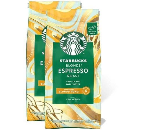 2 x 450 g - Caf&eacute; en grain - Blonde Espresso Roast - STARBUCKS