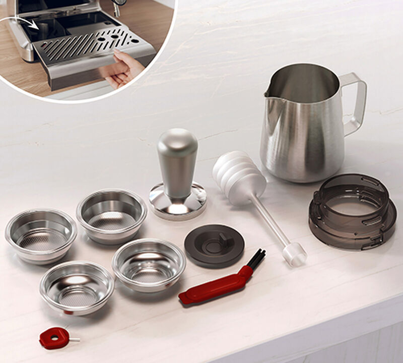 Machine expresso BOSCH s&eacute;rie 4 PFE401B3 Inox image number 6