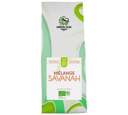 Green Lion Coffee - Caff&egrave; in grani - Le M&eacute;lange Savanah Bio - 250 g