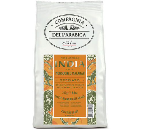 Caff&egrave; Corsini Coffee Beans India Monsooned Malabar - 250g