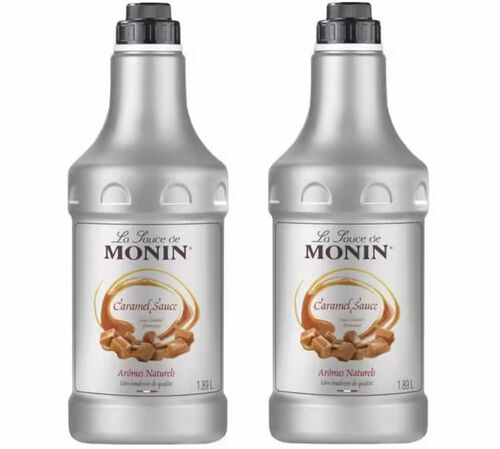 Lot de 2 Sauces Topping Monin - Caramel - 2 x 1.89 L