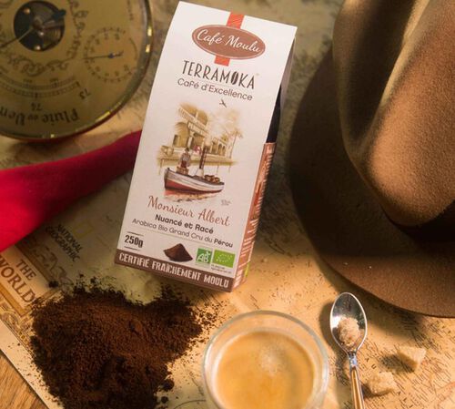5 x 200 g - Caf&eacute; moulu - Monsieur Albert Bio - TERRAMOKA image number 1