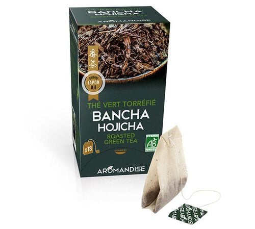 Th&eacute; Vert Bancha Hojicha Bio - 18 sachets - AROMANDISE