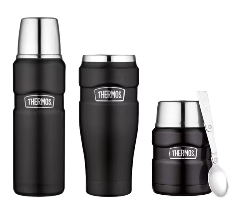 Pack isotherme (Mug - Bouteille - Lunch Box) Noir mat 47cl - THERMOS image number 0