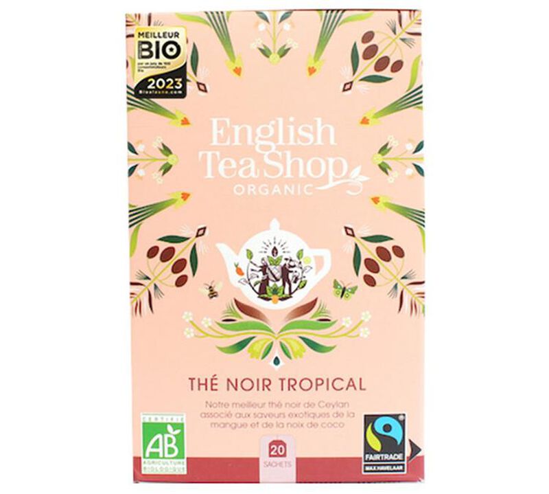 Th&eacute; Noir Tropical Bio & Equitable - 20 sachets - FAIRTRADE - ENGLISH TEA SHOP image number 0