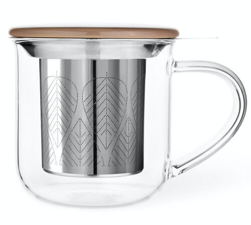 Viva Scandinavia Tea Mug in Glass and Ceramic - 40cl
