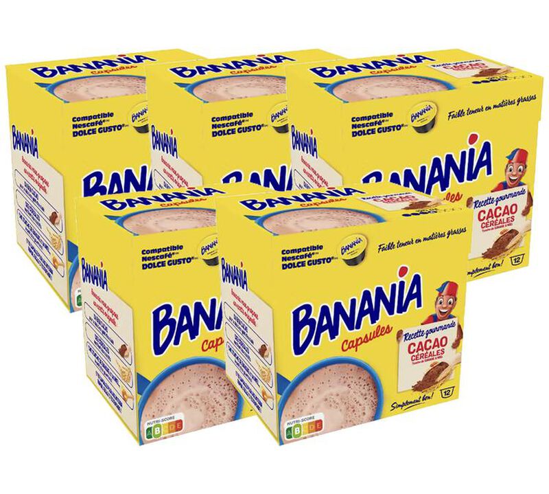 60 capsules compatibles Nescaf&eacute;* Dolce Gusto* Chocolat &ndash; BANANIA image number 0