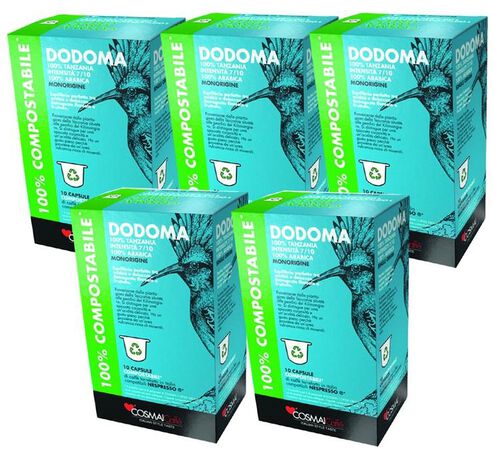 Cosmai Caff&egrave; 'Dodoma 100% Tanzania' Nespresso&reg; Compatible Capsules x 50