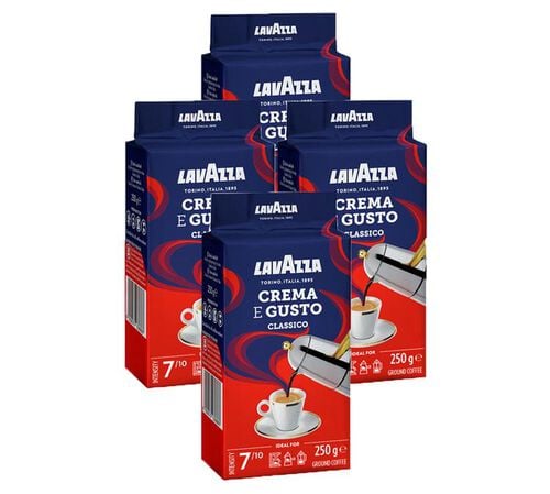 Lavazza - Crema e Gusto gemahlener Kaffee 4 x 250 g